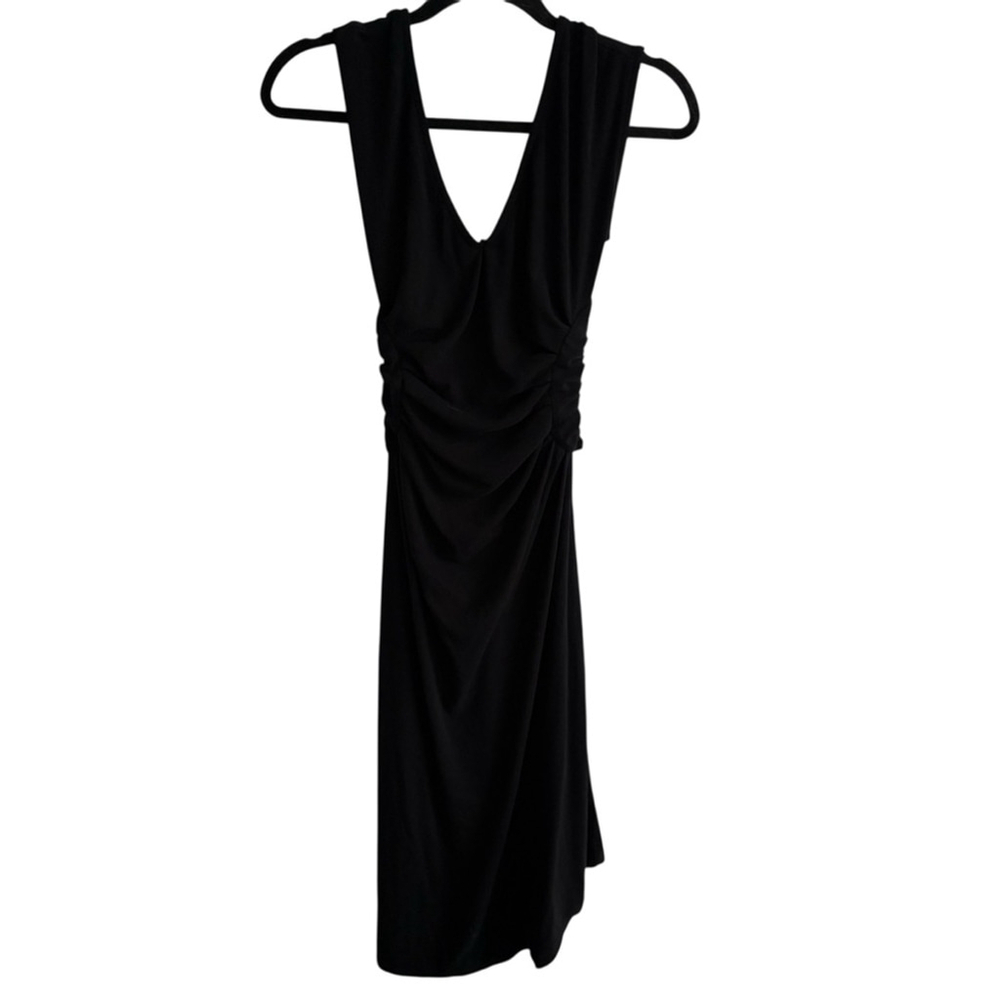 Free People Beach Asymmetrical Knotted Front V Back Jersey Sleeveless Dress Sz S
